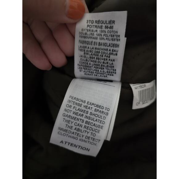 Berne Men’s Duck Insulated Coveralls Size 3XL Tan 56-58 Chest 1417BD Quilted - Picture 11 of 15